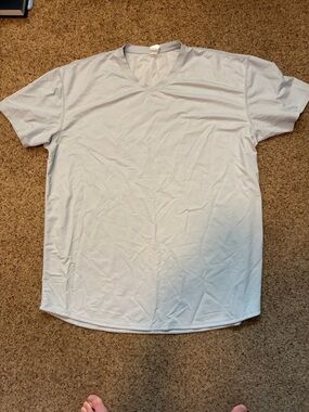 BYLT Basics Light Blue V-Neck Short Sleeve Tee